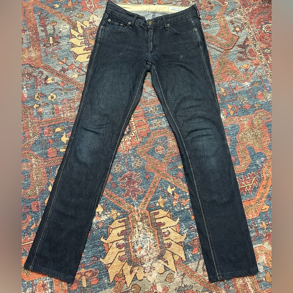 rag & bone Dark Blue Women's Straight Jeans